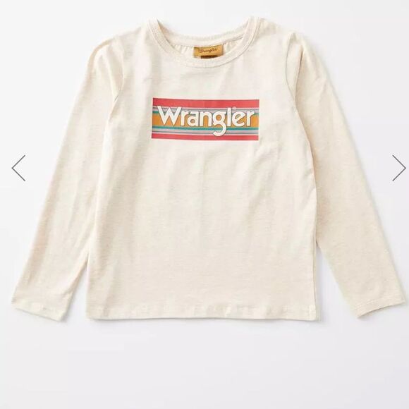 Wrangler Other - Wrangler Striped Logo Long Sleeve Graphic T Shirt Girls XL